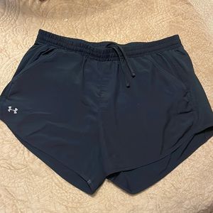 Under Armour running shorts with full-sized pockets